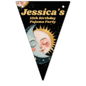 Any Age  Celestial Pyjama Verjaardag Zwart Vlaggetjes (Eerste vlag)