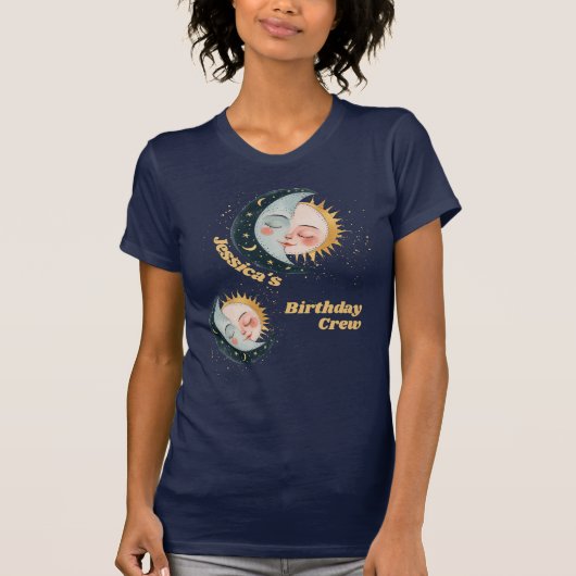 Any Age Celestial Pyjama Verjaardagsmarine T-shirt (Voorkant)