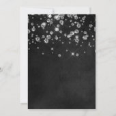 ANY AGE - Diamond Chalkboard Verjaardag uitnodigin Kaart (Achterkant)