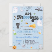 ANY AGE fa-boo-lous Halloween jongen boo-verjaarda Kaart (Voorkant)