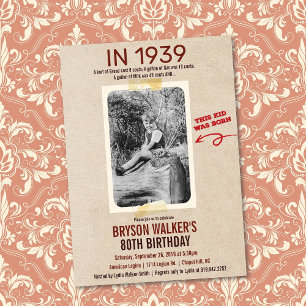 ANY AGE -  foto Verjaardagsuitnodiging Kaart