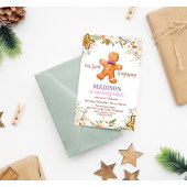 ANY AGE -  Gingerbread Verjaardagsuitnodiging Kaart