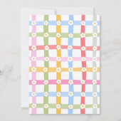 Any age Girly Daisy birthday Kaart (Achterkant)