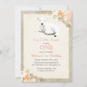 ANY AGE - Little Lamb Verjaardag uitnodiging (Voorkant)