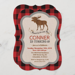 ANY AGE - Moose Boy Verjaardag uitnodiging