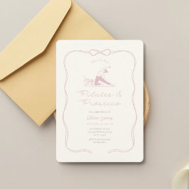 Any age pilates and prosecco birthday kaart