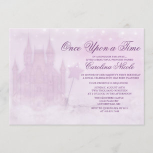 ANY AGE - Sprookje Kasteel Verjaardag uitnodiging