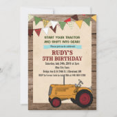 ANY AGE -  Tractor Verjaardagsuitnodiging Kaart (Voorkant)