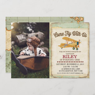 ANY AGE - Vliegtuig reizen uitnodiging