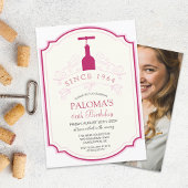 ANY AGE - Wijnlabel Verjaardag Uitnodiging