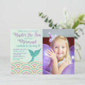 ANY AGE - Zeemeermin onder de uitnodiging van het  (Staand voorkant)