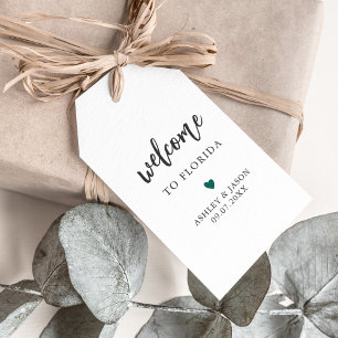 Any Color Welcome-tag, Trouw Welkomsttas Cadeaulabel