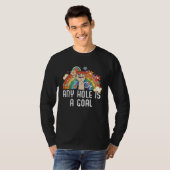 Any Hole Is A Goal Bisexual Rainbow Pride Bisexual T-shirt (Voorkant volledig)