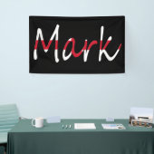 Any Name overlaid op de vlag van Engeland Spandoek (Beurs)