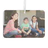 Any Text 4 Fotoscript Familie Navy Blauw & Wit Luchtverfrisser (Achterkant)