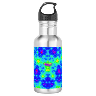 ANYA ~ Blue Pink Yellow Green ~ Waterfles