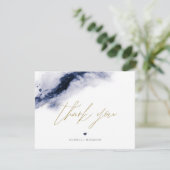 ANYA Boho Navy Carte de remerciements d'aquarelle  (Debout devant)