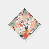 Anya Floral Aangepaste Cocktail Servet (Hoek)