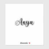 Anya Naam - Handgeschreven kalligrafie Sticker (Vel)
