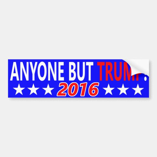 ANYONE MAAR TRUMP 2016 BUMPERSTICKER (Voorkant)