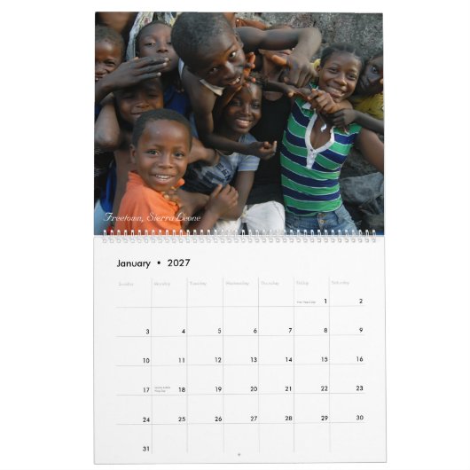 anyroad.net: Agenda voor Mijn Afrika 2012 Kalender (Jan 2027)