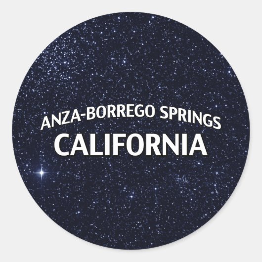 Anza-Borrego Springs Californië Ronde Sticker (Voorkant)