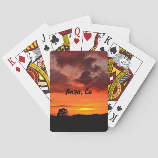 Anza, CA-spelkaarten Pokerkaarten (Achterkant)