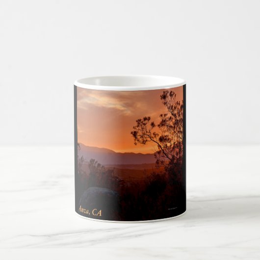 Anza, CA Sunset Coffee Mug (Centre)