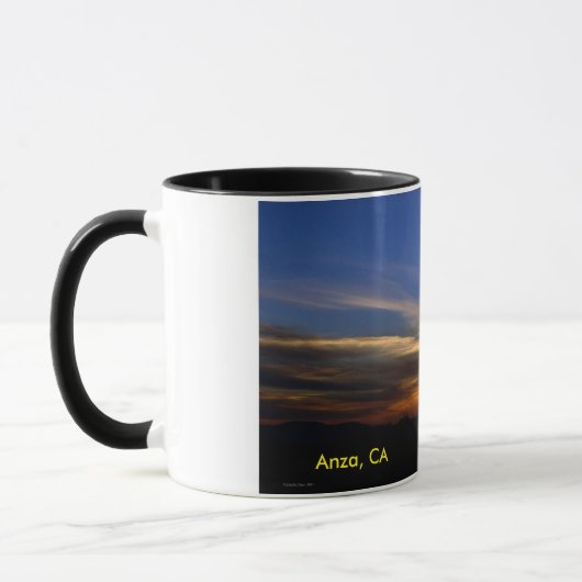 Anza, Californie Sunset Coffee Mug (Gauche)