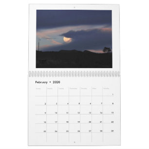 Anza, Californië, Twaalf Maand Calendar Kalender