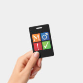 ao3 badge icône ID carte pvc (À main)