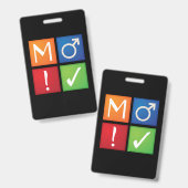 ao3 badge icône ID carte pvc (Recto et verso)