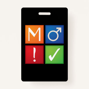 ao3 badge icône ID carte pvc