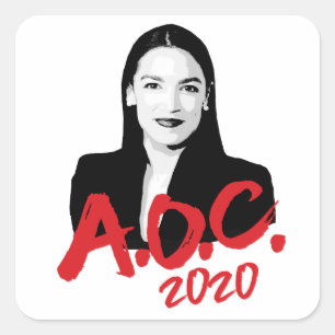 AOC 2020 VIERKANTE STICKER