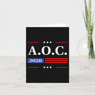 AOC 2028 A.O.C. 2028 voor President American Flag Kaart
