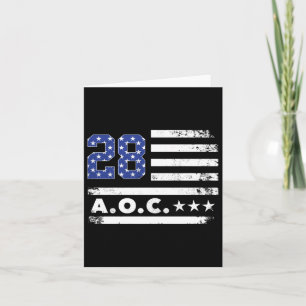 AOC 2028 A.O.C. 2028 voor President American Flag Kaart