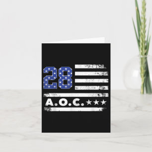 AOC 2028 A.O.C. 2028 voor President American Flag Kaart
