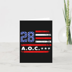 AOC 2028 A.O.C. 2028 voor President American Flag Kaart