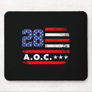 AOC 2028 A.O.C. 2028 voor President American Flag Muismat