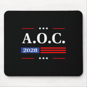 AOC 2028 A.O.C. 2028 voor President American Flag Muismat