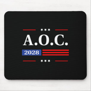AOC 2028 A.O.C. 2028 voor President American Flag Muismat