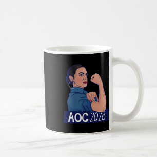 AOC 2028 Alexandria Ocasio Cortez 2028 Lange mouw Koffiemok