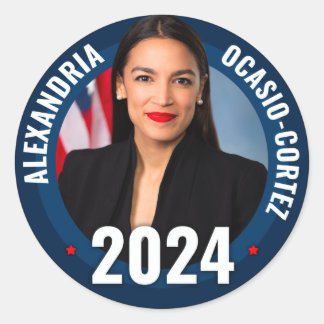 AOC - Alexandria Ocasio-Cortez 2024 Ronde Sticker