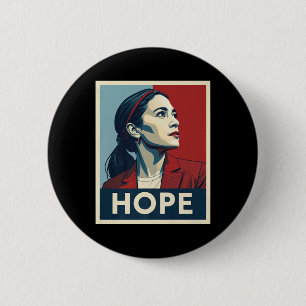AOC Alexandria Ocasio Cortez 2028 voor President - Ronde Button 5,7 Cm