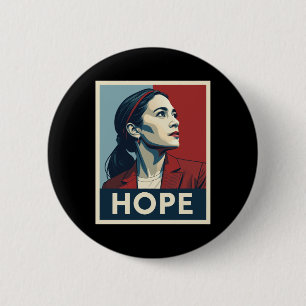 AOC Alexandria Ocasio Cortez 2028 voor President - Ronde Button 5,7 Cm