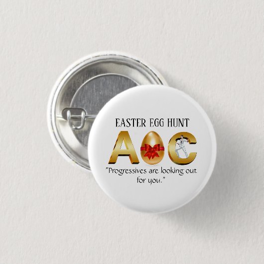 AOC Easter Egg Hunt Ronde Button 3,2 Cm (Voorkant /achterkant)