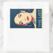 AOC en haar lijst Rechthoekige Sticker (Tas)