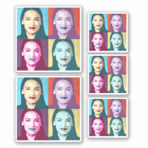 AOC Pop Art Sticker