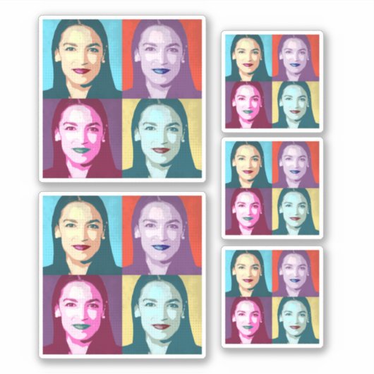 AOC Pop Art Sticker (Voorkant)