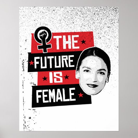 AOC The Future is Vrouw Poster (Voorkant)